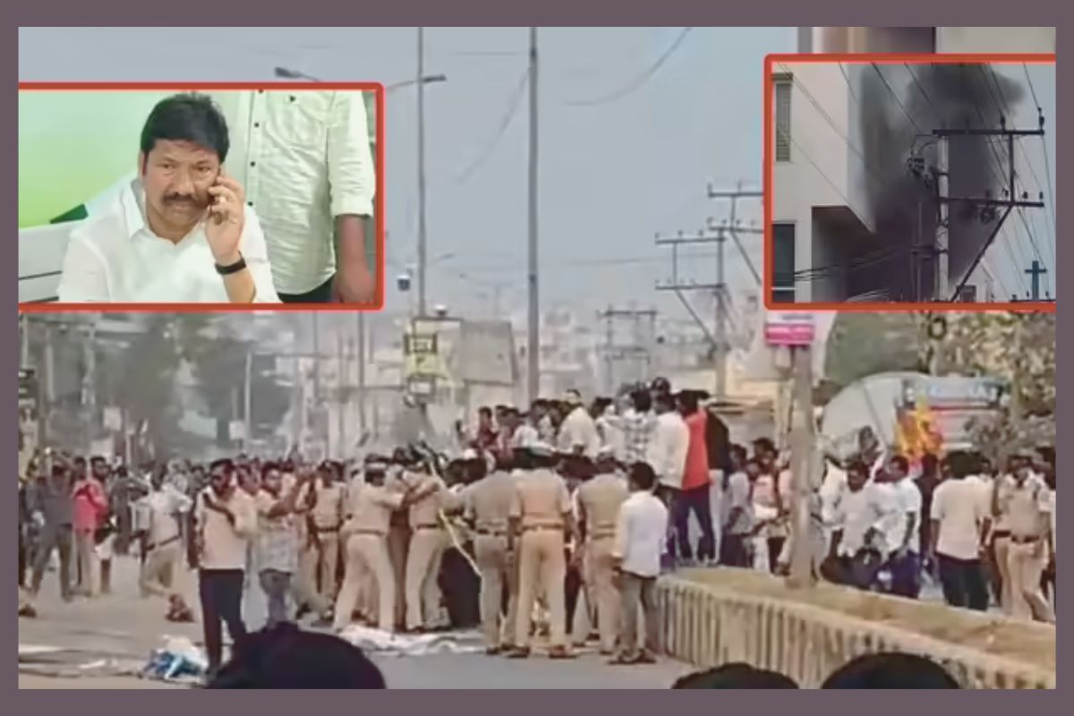 Andhra Pradesh: ఇబ్రహీంపట్నంలో ఉద్రిక్తత: మాజీ మంత్రి జోగి రమేష్ ఇంటిపై దాడి